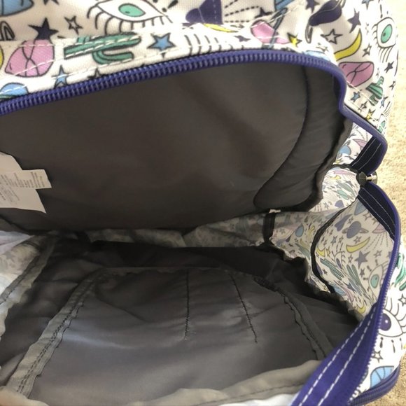 High Sierra White and Purple Backpack - Picture 4 of 5